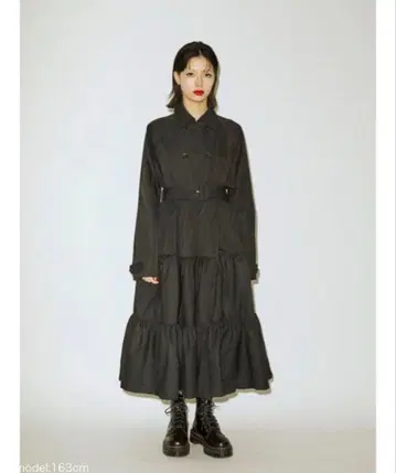 jouetie 트렌치 티어드 원피스