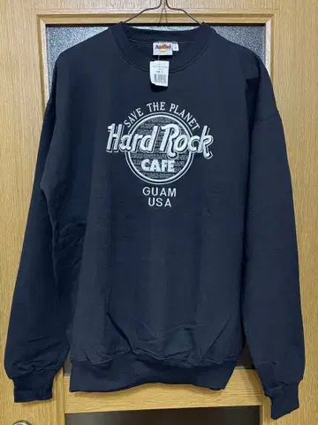 택 포함 미사용품 Hard Rock Cafe 트레이닝복 블랙 US S