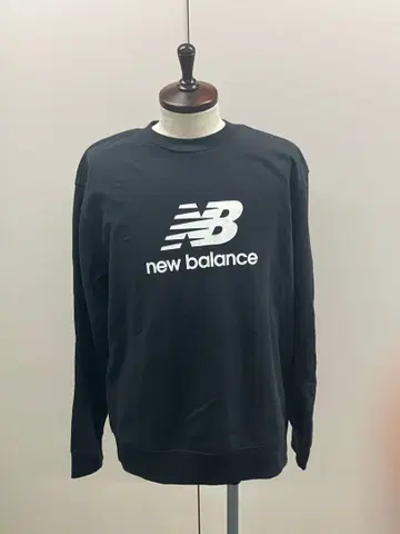 뉴발란스 MT41509 블랙 맨투맨 M 사이즈