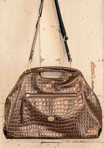 Jupe [쥬프] 악어 엠보싱 숄더백