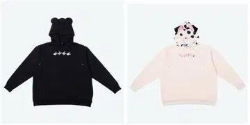 미키 블랙 후드티 101마리 강아지 화이트 후드티 디즈니 공식