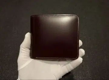 오오바세이호 천연 가죽 지갑 초코 브라운 코도반 일본제