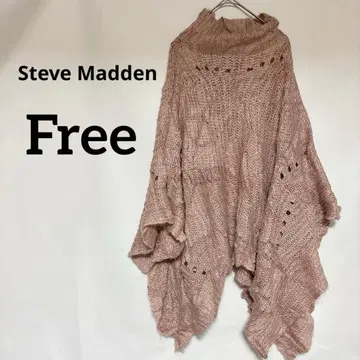 1점만 Steve Madden [ Free ] 핑크 판초 겨울 니트