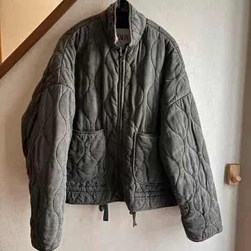 ZARA 퀼팅 자켓 그레이 L