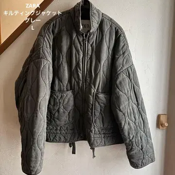 ZARA 퀼팅 자켓 그레이 L