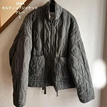 ZARA 퀼팅 자켓 그레이 L