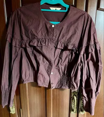 la fleur peu pres 푸프레 프릴 상의 블라우스