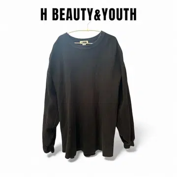 H BEAUTY&YOUTH HEAVY HONEYCOMB CREW NECK