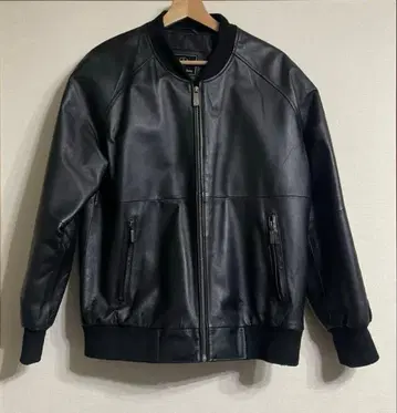 레어 벤츠 블랙 가죽 자켓 천연 가죽 M 사이즈