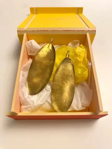 hicorazon 하이코라손 핸드메이드 귀걸이 골드 놋쇠