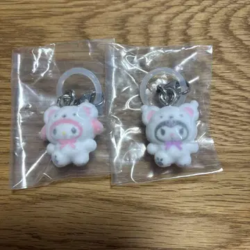 산리오 메지루시 액세서리 복슬복슬 스노우 참