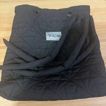 블랙 퀼팅 토트백