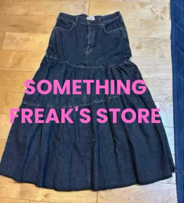 SOMETHING x FREAK'S STORE 데님 캉캉 스커트