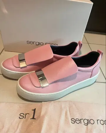 sergio rossi SR1 ADDICT 스니커즈 핑크 슬립온 38