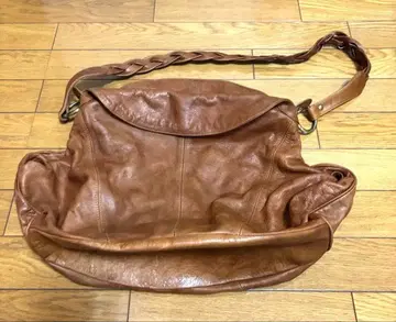 STEFANIA 브라운 가죽 핸드백