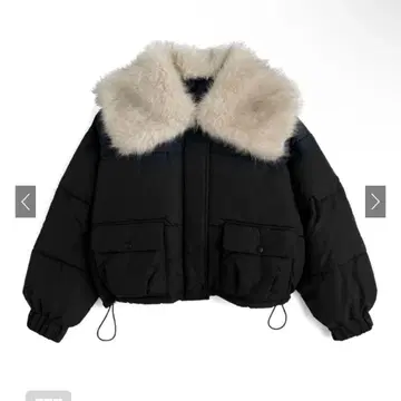 빅 퍼 칼라 다운 블루종[fo2218]