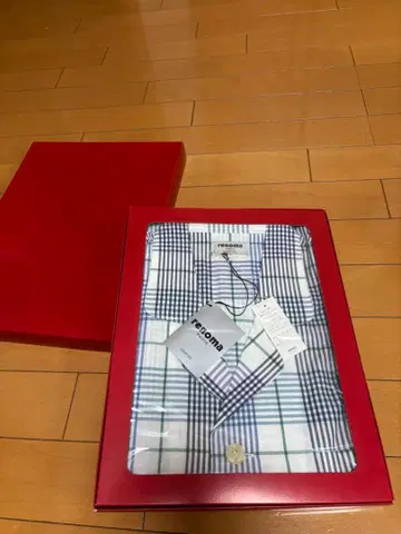 renoma 체크 무늬 파자마 기프트 박스