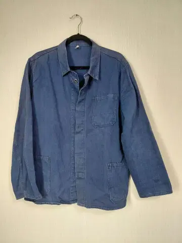 프렌치 워크 자켓 헤링본 트윌 ecute hydronblau