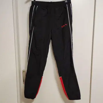PUMA 조거 팬츠 블랙/레드 S