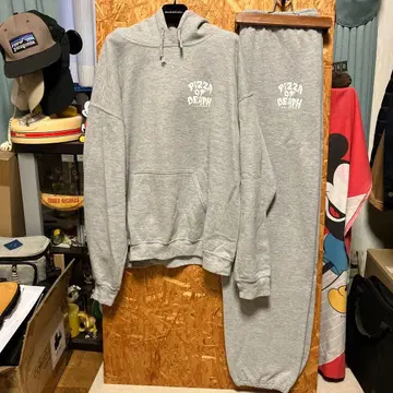 [레어][귀중] 피자 오브 데스 PIZZA OF DEATH 맨투맨 셋업