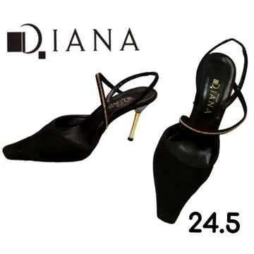 인기 DIANA 컬러 스톤 스트랩 펌프스 스웨이드 블랙