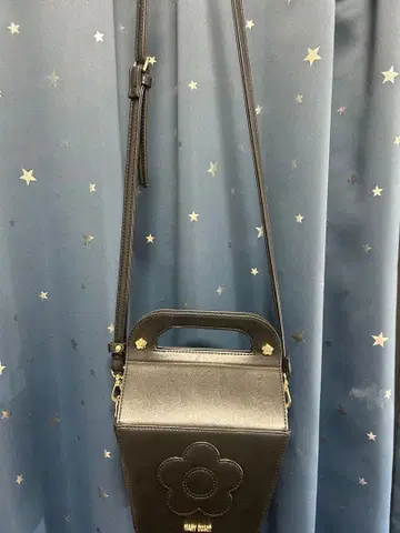 MARY QUANT 블랙 숄더백