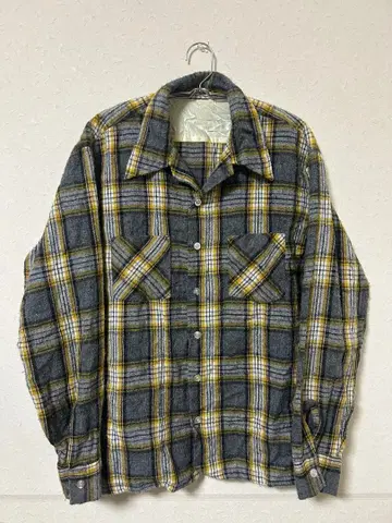 60s~70s 울 보드 셔츠