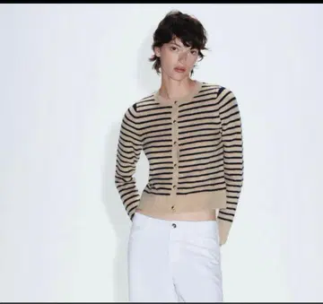 ZARA 보더 가디건