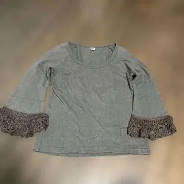 츄잉바코 7부 소매 상의 헴프 혼방