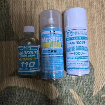 Mr. Hobby 희석액 + 무광 + 서페이서