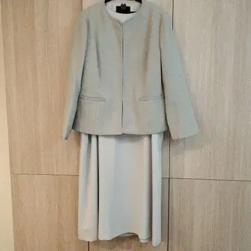 INED 라이트 그레이 자켓 원피스 15호 빅 사이즈