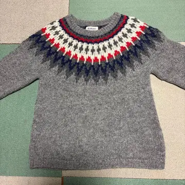 BEAMS BOY 노르딕 무늬 스웨터