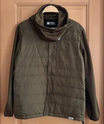 저널 스탠다드 3종 세트 다운 자켓 팬츠 넥 S 카키