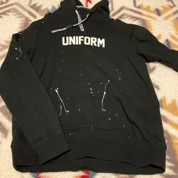 유니폼 익스페리먼트 블랙 후드티 사이즈 3