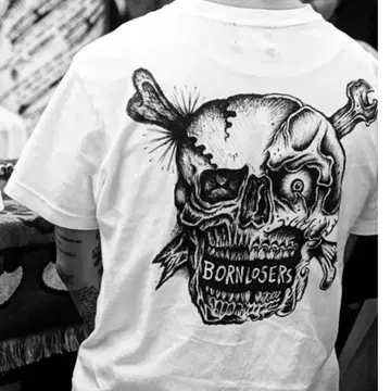 BornLosers SKULL TEE M
