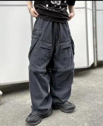 A'GEM/9 x .kom 도트케이오엠 세퍼레이트 카고 팬츠