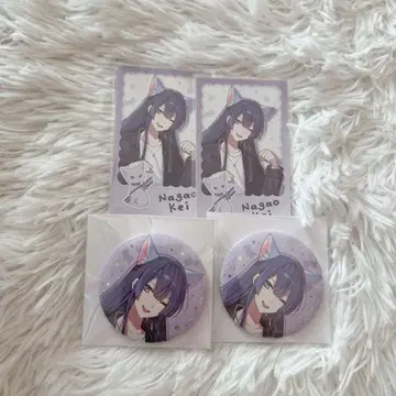 니지산지 완냥 나가오 케이 캔뱃지 폴라로이드