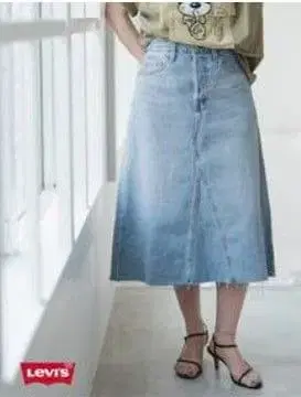 SpickandSpan 리바이스 A라인 데님 스커트 사이즈 25