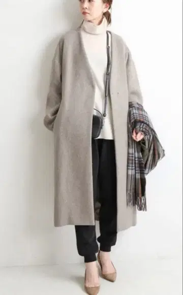 [ IENA ] MANTECO 그레이 롱 코트 34