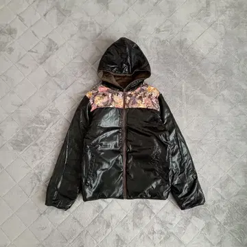 도둑 일기 충전솜 자켓 리버서블 화조무늬