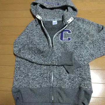 Champion 후드 부착 그레이 자켓