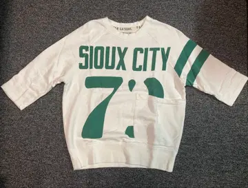 PAOPAO 빅 포켓 넘버링 트레이닝복 7부 소매 래글런 슬리브