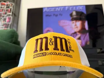 USA M&M'S 초콜릿 메쉬 캡 옐로우 컬러