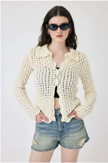 MOUSSY OPENWORK 니트 셔츠