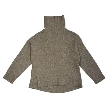 STUDIOUS 터틀넥 니트 울 혼방 울 80% 베이지