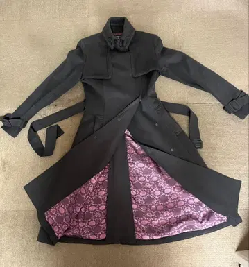 비비안 탐 코트 새상품급 차콜 그레이