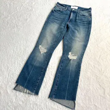 마더 MOTHER Insider Crop Step Fray 데미지 가공