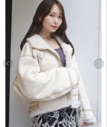 MERCURYDUO 페이크 무스탕 봄버 자켓