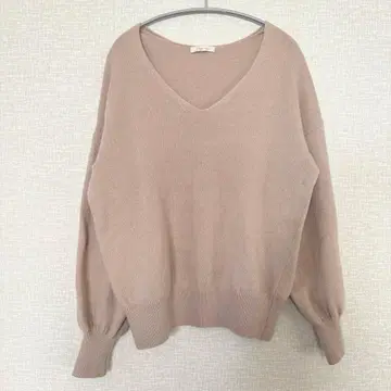 플라주 Plage 캐시미어 슈퍼 파인 울 V넥 풀오버