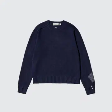 ANYA HINDMARCH 콜라보 캐시미어 크루넥 스웨터 L